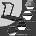thumbnail image 3 of Topcobe 4.0HP Foldable Electric Treadmill Jogging Machine with Speaker LED, Indoor Fitness Equipment, Modern Sports Equipment-Black, 3 of 11