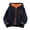 Navy, variant on WOYY Toddler Boys Casual Coat Winter Thicken Warm Jacket Full-Zip Hooded Outerwear