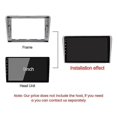thumbnail image 3 of Silver Black Car Radio Dashboard Panel Frame With Power Cord Canbus For Toyota Avensis (2002-2008), 3 of 4