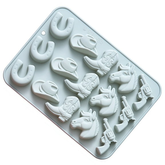 YongCo Flexible Baking Molds Horse Theme Fondant Moulds Silicone Baking Supplies Silicone Texture Great for Various Occasion