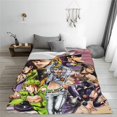 thumbnail image 5 of JoJo''s Bizar#re Adven-ture Fleece Blanket Soft Cozy Throw Blanket 50x60, Lightweight Fuzzy Comfy Flannel Blanket Warm Plush Throw Blankets for Couch, Sofa, Bed, 5 of 6