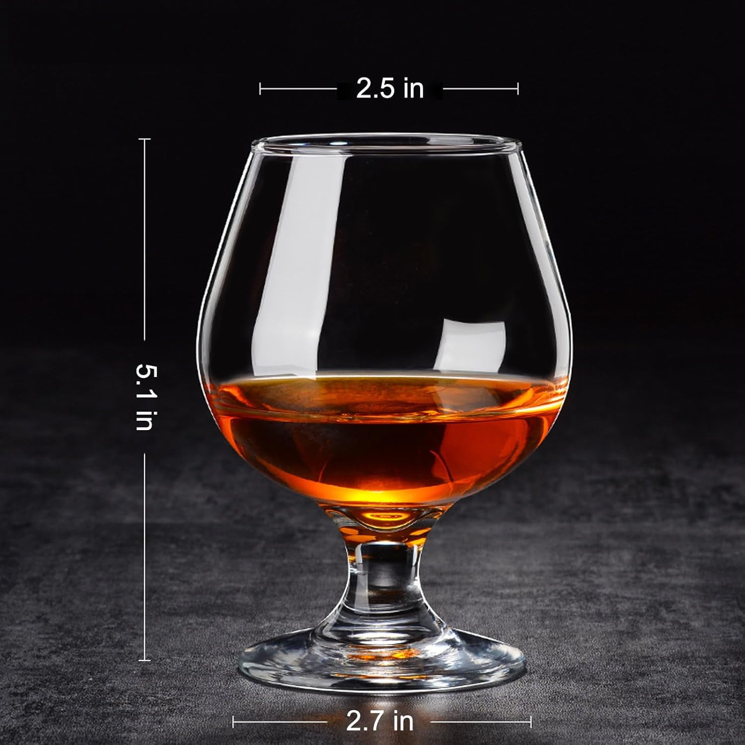 Whiskey Glasses Set of 4, Bourbon Glass, Old Fashioned Glasses, 11.5 Oz Short Stem Wine Glass for Spirits, Vodka, Scotch,Cognac, Brandy, Cocktails for New Year's