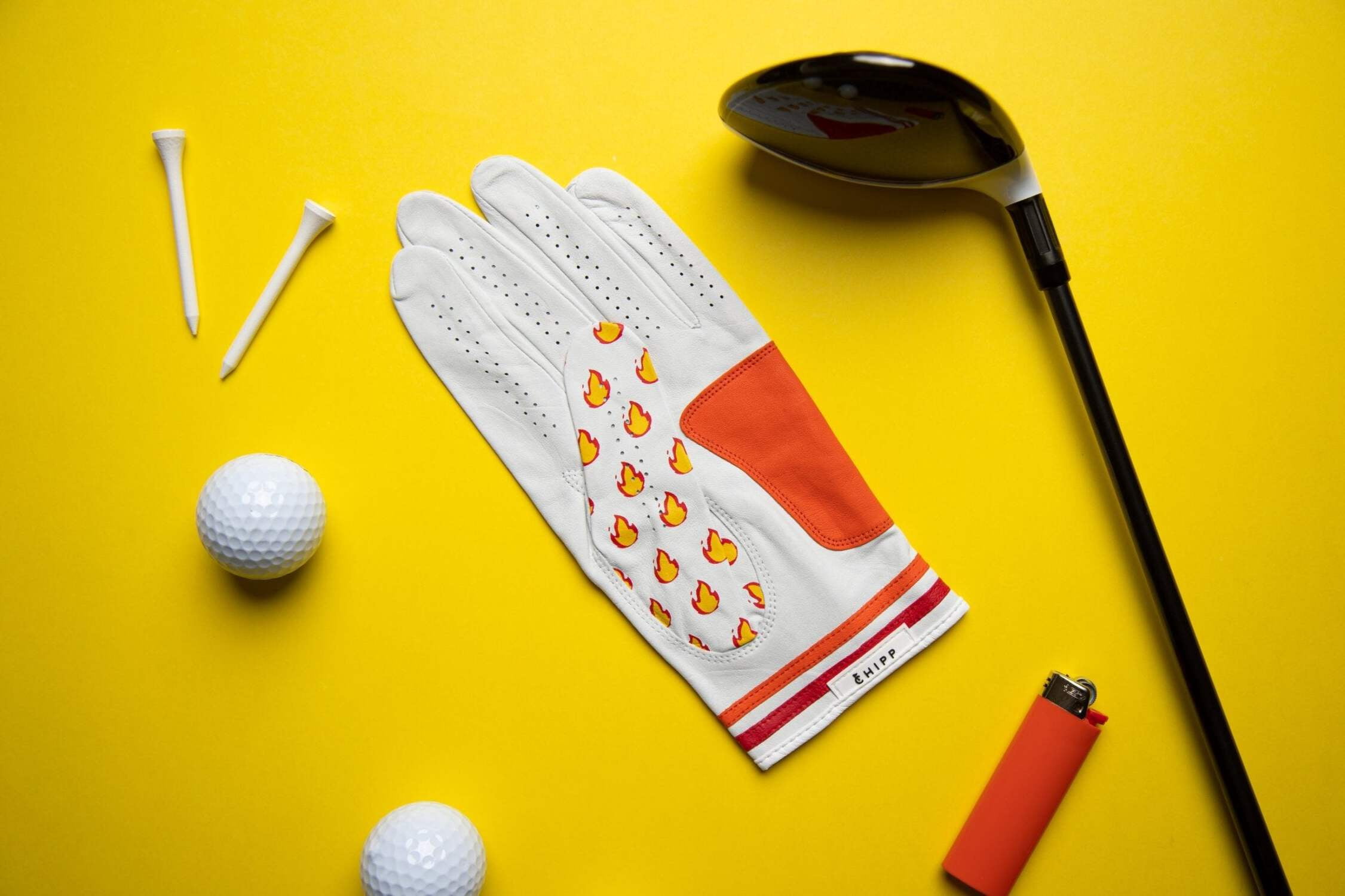 Hot Hand Flame Golf Glove | Premium Cabretta Leather & Supportive Palm Pad