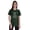 Heather Dark GREEN(Silver Glitter), variant on Women Quote Top I'm Not With Stupid Anymore Graphic Print Tee T-Shirt