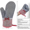 thumbnail image 4 of 2 Pieces Oven Glove, Insulation Gloves, Non-slip Grill Gloves, 4 of 5
