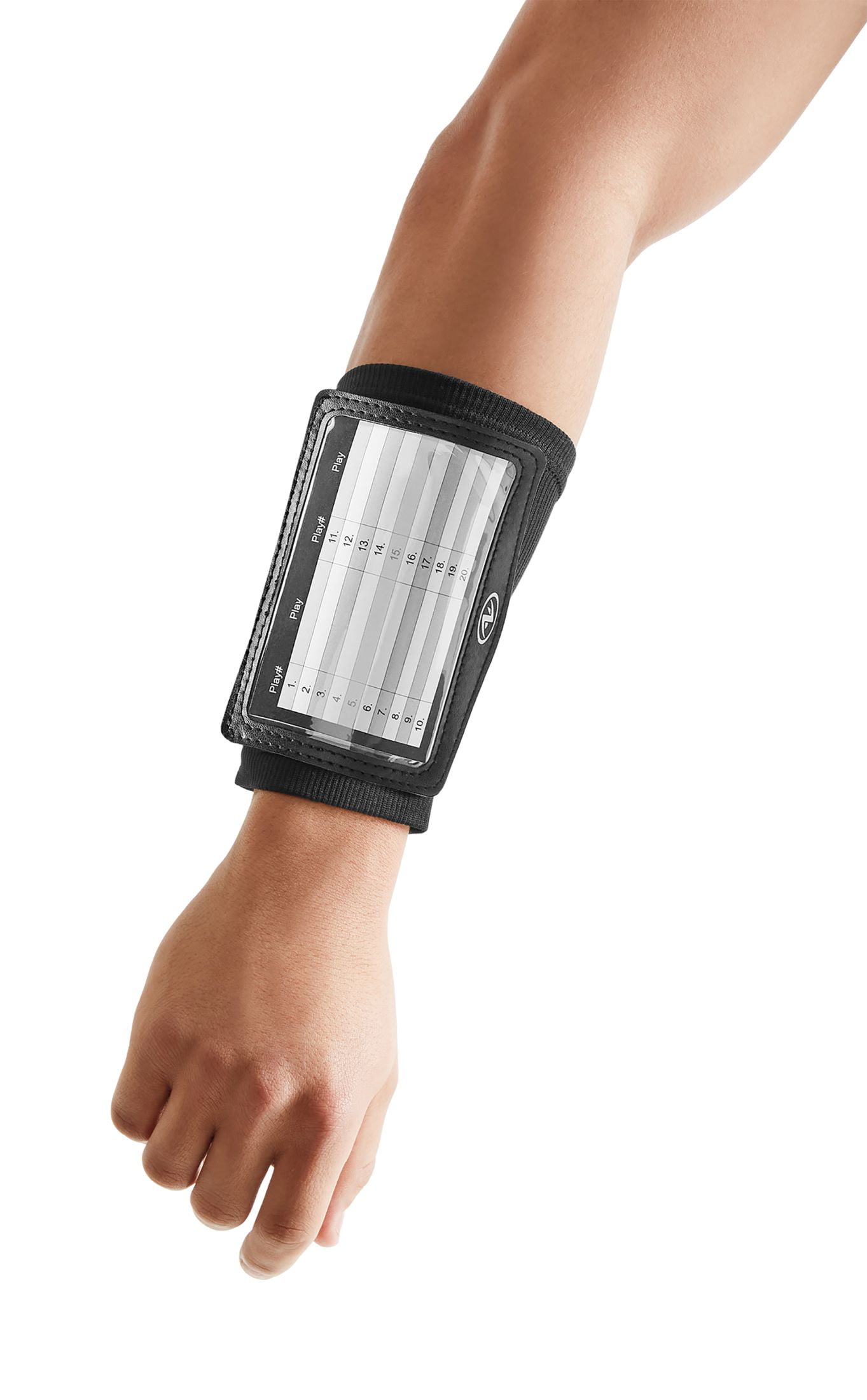 Athletic Works Wrist Coach, Football Playbook, 1-Pack, Black, New