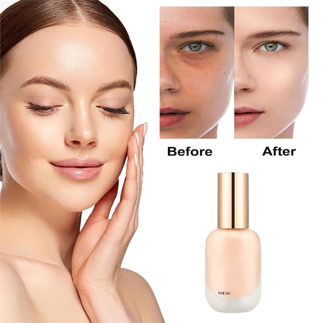 SIfdSeng Qise Light Mist Makeup Holding Liquid Foundation Makeup Holding Concealer Moisturizing Sweat Non Sticking Non Peeling Foundation Make Up30Ml Foundation Color Changing Mature Skin