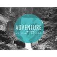 thumbnail image 2 of Marshall, Laura 32x25 White Modern Wood Framed Museum Art Print Titled - Adventure is Out There v2, 2 of 4