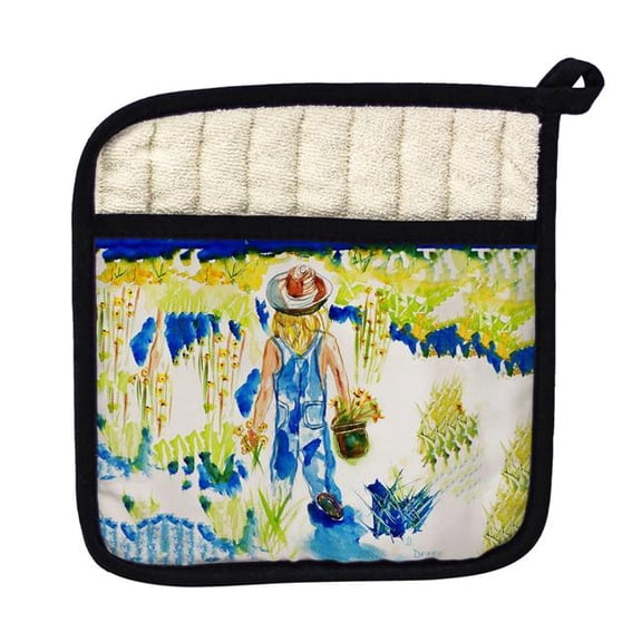 Betsy Drake PT079 Garden Girl Pot Holder