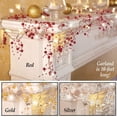 thumbnail image 3 of Indoor Christmas Decorations, Festive Lighted Berry Beaded Garland$8 inch Christmas Fairy Lights, Decoration Berry Beaded Garland for Christmas Home Indoor Decor$Christmas, 3 of 3
