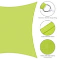 thumbnail image 4 of Yescom 2 Pack 23x20FT Rectangle Sun Shade Sail UV Block Commercial Carpark Pool Camping Beach Outdoor Apple Green, 4 of 10