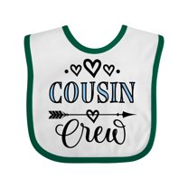 Inktastic Cousin Crew Girls Baby Bib