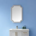 thumbnail image 5 of Vinnova 711024-MIR-PG 24 in. Grossetto Irregular Farmhouse Bathroom & Vanity Framed Wall Mounted Mirror, Paris Grey, 5 of 5