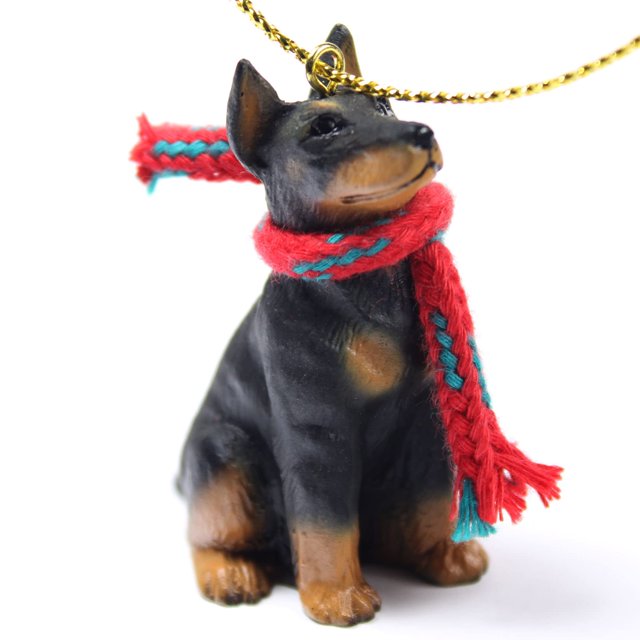 Conversation Concepts Doberman Pinscher Tiny One Adorno navideño en miniatura - 1.5" - 2"" de alto