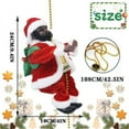 thumbnail image 3 of HUASHENG Black Santa Climbing Rope Ladder The Perfect Decoration To Fun And Festive Atmosphere To The Holidays!, 3 of 5
