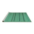 thumbnail image 2 of Ahgly Company Machine Washable Indoor Rectangle Abstract Turquoise Blue Contemporary Area Rugs, 8' x 12', 2 of 4