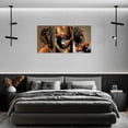 thumbnail image 4 of Hieng Canvas Wall Art Painting African Woman Pictures Modern Gold Black Woman Holding Gold Jewelry Posters Prints Artwork Home Decor for Living Room Bedroom Office Unframed, 4 of 6