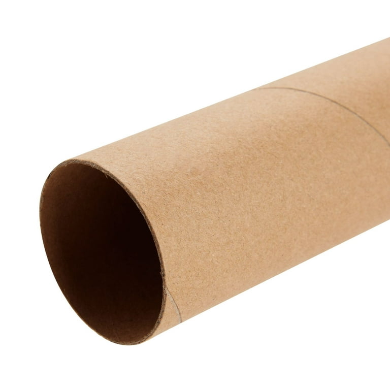 Brown Cardboard Tubes for Crafts, DIY Craft Paper Roll (1.6 x 8 in