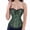 Green, variant on Grebrafan Corset Women Lacing Boned Steampunk Pirate Bustier Purple M