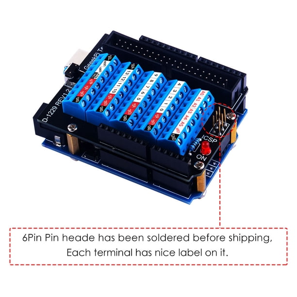 52Pi Screw Terminal Hat for Arduino UNO, GPIO Screw Terminal Block
