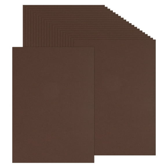 Uxcell Colored Cardstock Paper, 230GSM Thick Card Stock for Crafts and Decors Brown