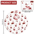thumbnail image 2 of Christmas Tree Skirt,White Christmas Santa Pattern Christmas Tree Decor with Red Ribbon Ties,Round Shape,Christmas Decorations for Home 36"x36", 2 of 7
