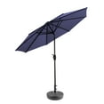 thumbnail image 2 of WestinTrends Paolo 9 Ft Patio Umbrella with Base Included, Market Table Umbrella with 20 Inch Fillable Black Round Base, Navy Blue, 2 of 7