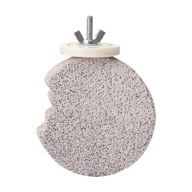Juguete masticable para pájaros con forma de dientes, plataforma para saltar y trepar, piedra para moler. 78 x 78 cm
