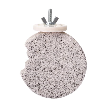 Bvdfgk Bird Toy Parrot Perch Stand Cage Accessories Standing Grinding Stone Bird Cage 7.8x7.8cm