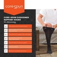 thumbnail image 5 of Core-Spun by Therafirm 15-20mmHg Moderate Support Compression Socks - Slate/Grey/Black Argyle, X-Large, 5 of 7