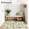 thumbnail image 3 of ODIKA 5'x7' Machine Washable Non-Slip Area Rug, Folkloric Hideaway with Mountain Explorer Imagery High Traffic Rug with Pad, Beige, 683210, 3 of 8