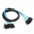 thumbnail image 2 of Juego de 6 cables de datos SATA III SAS para servidor SATA de 7 pines a SATA de 7 pines (0,5 m), 2 of 9