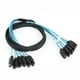 thumbnail image 1 of Juego de 6 cables de datos SATA III SAS para servidor SATA de 7 pines a SATA de 7 pines (0,5 m), 1 of 6