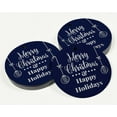 thumbnail image 3 of Inkdotpot Pack Of 50 Merry Christmas & Happy Holiday Favor Paper Tags Craft Real Silver Foil Hang Tags, 3 of 6
