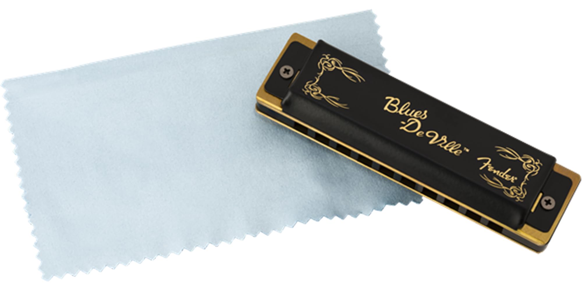 Fender Blues DeVille Harmonica - Key of D w/ Austin Bazaar Instructional Manual