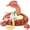 Snake-Red, variant on MorisMos 118" Giant Green Stuffed Snake, Realistic Mommy Snake with 4 Babies & 3 Eggs Plush Toy