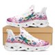 thumbnail image 1 of Zapatillas de deporte de malla con estampado floral de libélula para mujer, zapatos planos cómodos para adolescentes, color negro, 1 of 6
