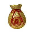thumbnail image 3 of Jarrón de flores novedoso Perfecl forma de bolsa de dinero adorno de escritorio color Oro, 3 of 8