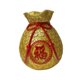 thumbnail image 3 of Jarrón de flores novedoso para decoración del hogar con forma de bolsa de dinero, accesorios creativos de resina. Oro, 3 of 9