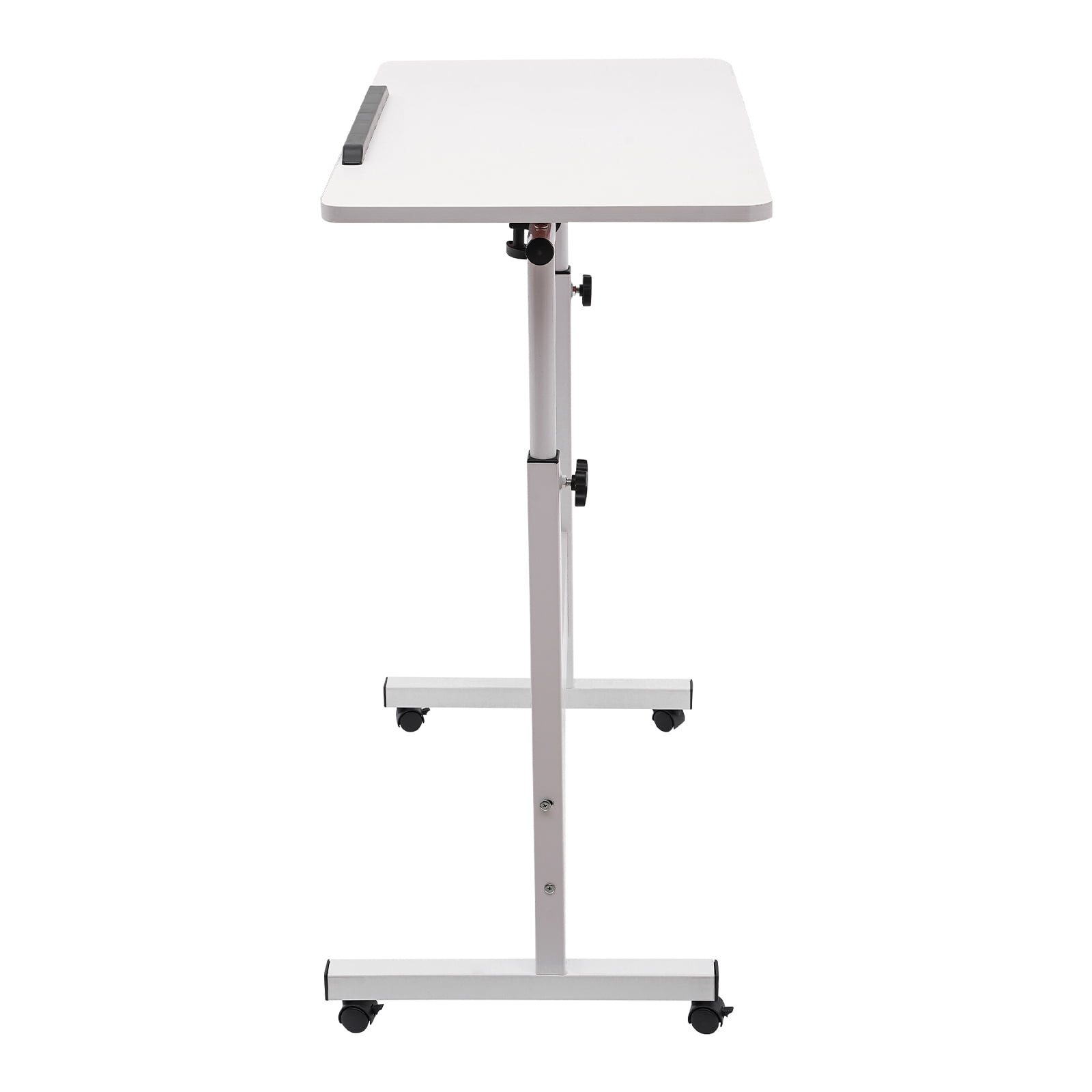 Fichiouy Mobile Standing Desk Adjustable Standing Desk Converter with Wheels Rolling Desk Laptop Cart for Home Office