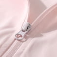 thumbnail image 3 of Girls Zip Up Hoodie Loose Fit Cropped Pink Batwing Sleeve, Lightweight Stretchy Spring Fall Casual Athletic Jacket for Kids,Size 14-15 T, 3 of 9