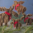 thumbnail image 3 of Wood Moose Figurines - Handmade Wooden Cute Deer Decorations - Animal Figurines & Statues - Medium, 3 of 6