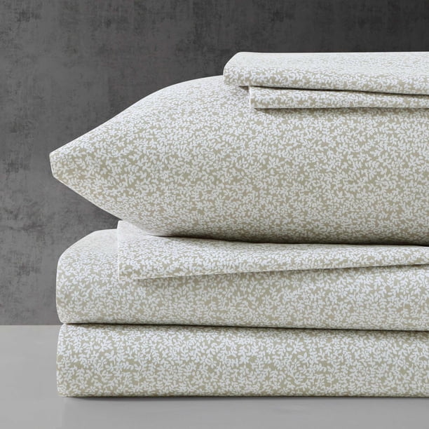 Juego de Sábanas Kenneth Cole Súper Suaves y Resistentes a las Arrugas para Cama Individual