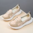 thumbnail image 5 of Women'S Wedge Canvas Shoes Slip-On Comfortable Flat Loafers Casual Shoes shikongkuajing, 5 of 7