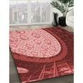 thumbnail image 2 of Ahgly Company Indoor Rectangle Patterned Light Coral Pink Area Rugs, 8' x 10', 2 of 6