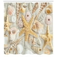 thumbnail image 3 of Ambesonne Shell Shower Curtain, Assorted Seashells Sand Beach, 69"Wx84"L, Multicolor, 3 of 3
