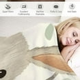 thumbnail image 3 of COMIO Flannel Blanket Super Soft Woodland Animal Cute Rabbit, Anti-Pilling, Multiple Sizes White, 3 of 6