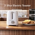 thumbnail image 3 of OVENTE Electric 2 Slice Toaster, 6 Shade Toast Settings, Removable Crumb Tray, White TP2210WGY, 3 of 10