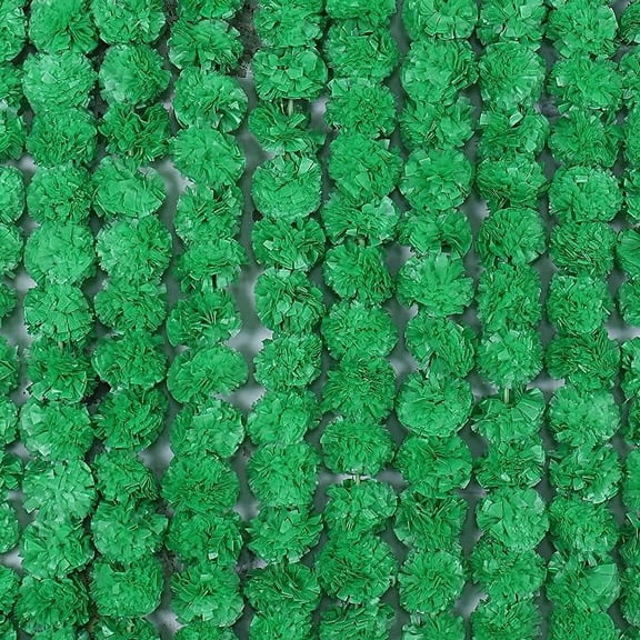 Long Artificial Marigold Flower Garlands for Pooja/Puja,Wedding Party,Christmas Decoration Pack of 5 Pcs - 4.5 Feet Each