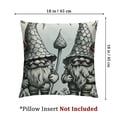 thumbnail image 4 of Fenyluxe Square Throw Pillow Covers Gnomes Holding Starfish Conch with Mermaid Tail Pillow Cases Decorative for Home Bedroom Sofa Pillowcases,Set of 2  White, 4 of 7